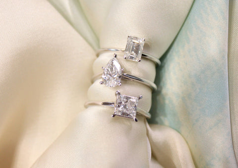 lab diamond rings