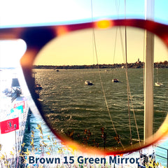 View Through Brown 15 Green Mirror Tajima Lenses