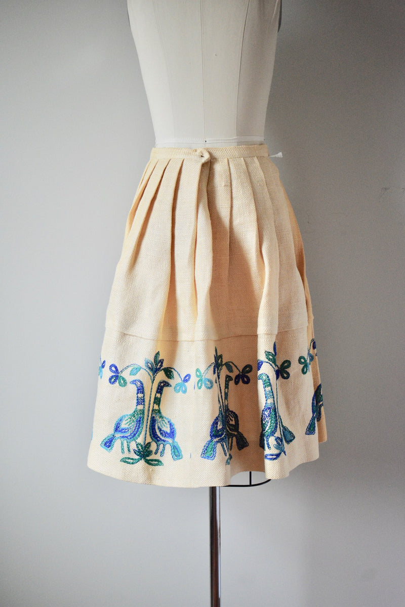 1950s beige skirt