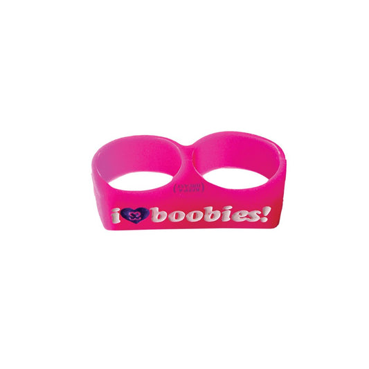 Kandi i love boobies! Bracelet Black