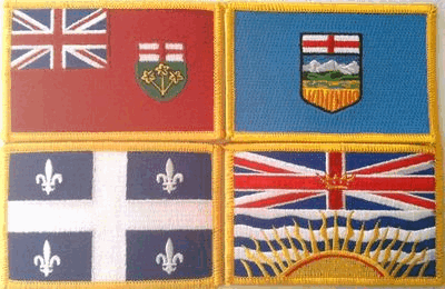 Canadian Province & Territory Flag Patches