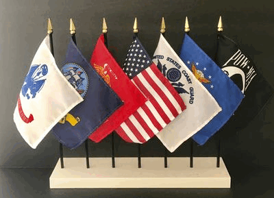 Miniature US Military Flags and Military Flag Sets