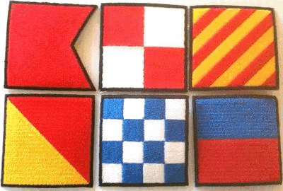 Nautical Signal Flag Patches