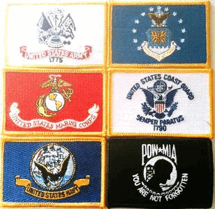 US Military Flag Patches