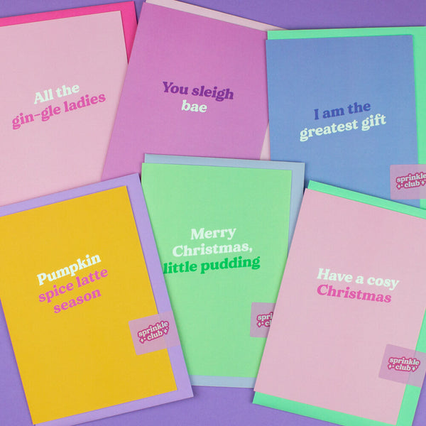 Sprinkle Club - A funny collection of sassy Christmas cards to give to your besties