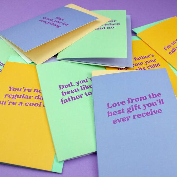 Sprinkle Club - A collection of brightly coloured funny and humorous Father's Day cards