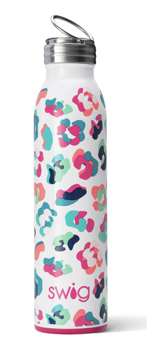 Swig Flip & Sip Water Bottle 20 oz. Party Animal