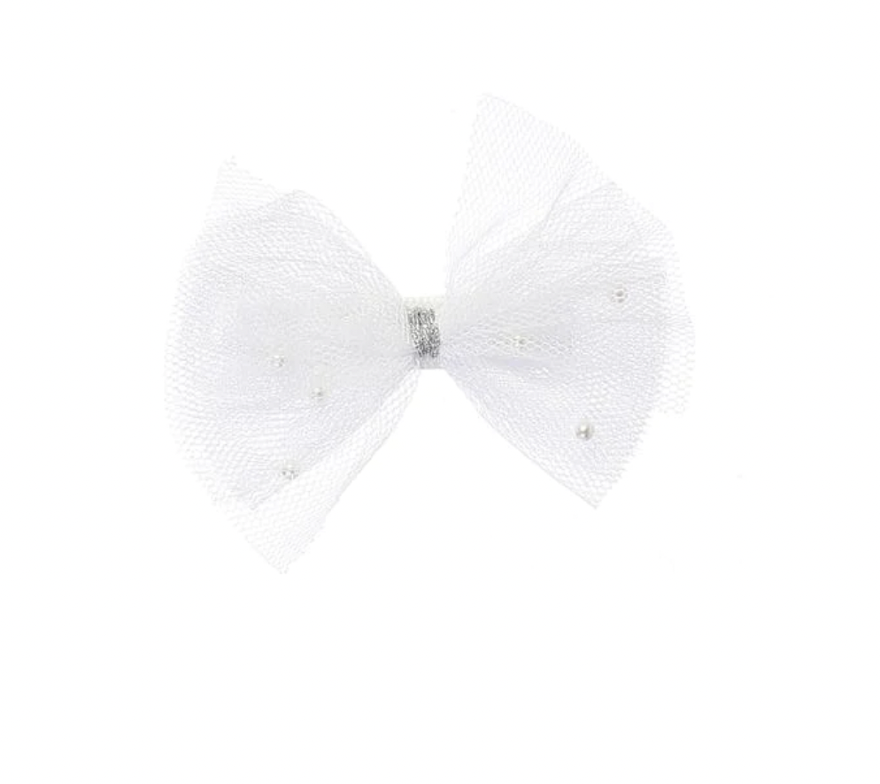 Pearl Bow Hair Clip