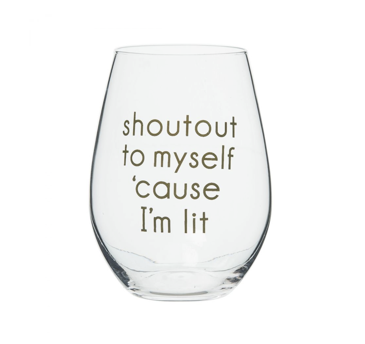 I'm One Glass Away Wine Glass