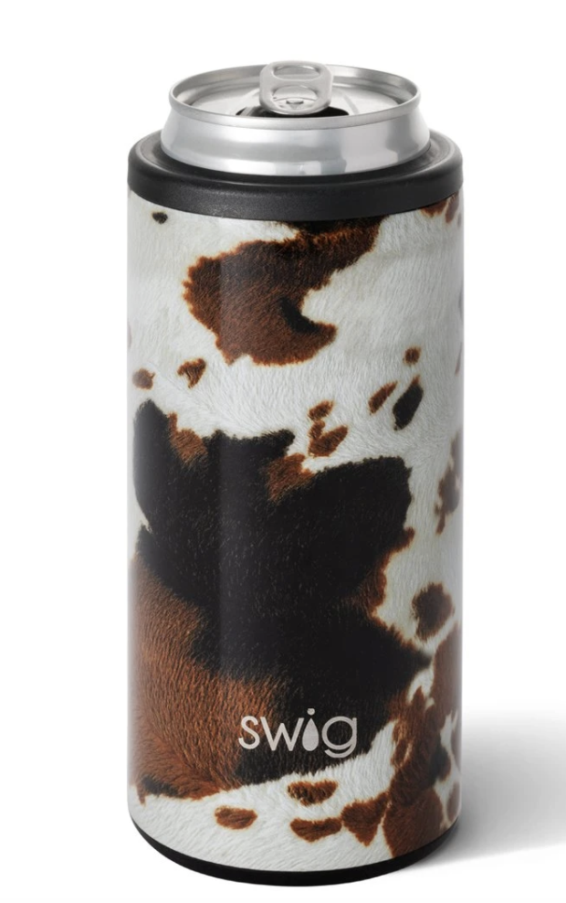 SWIG {FIREWORKS} Skinny Insulated Stainless Steel Can Cooler (12 oz.)