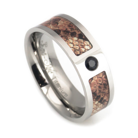 Titanium Wedding Ring Rose Gold Plated For Men Anniversary Rings