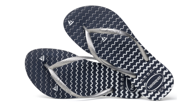 havaiana slim flip flops, nautical flip flops – Say More Boutique