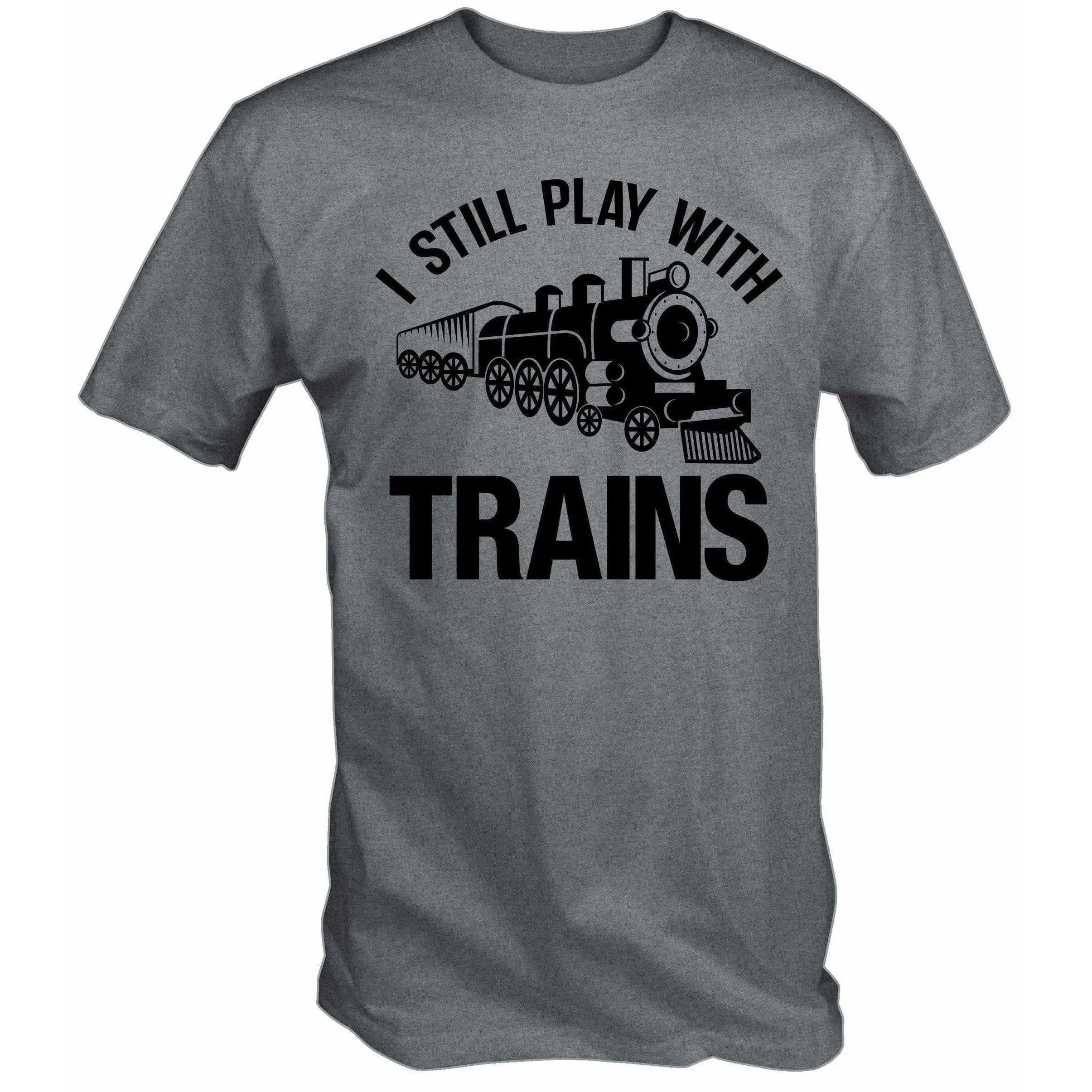Modello Ferrovia Fan  I Still Play Con Treni T-Shirt