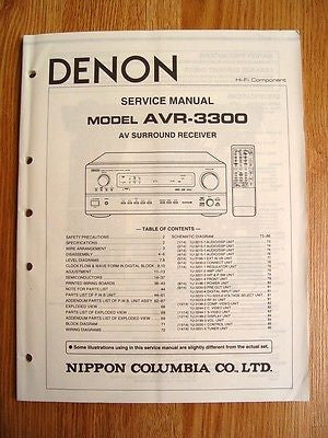 denon service manual