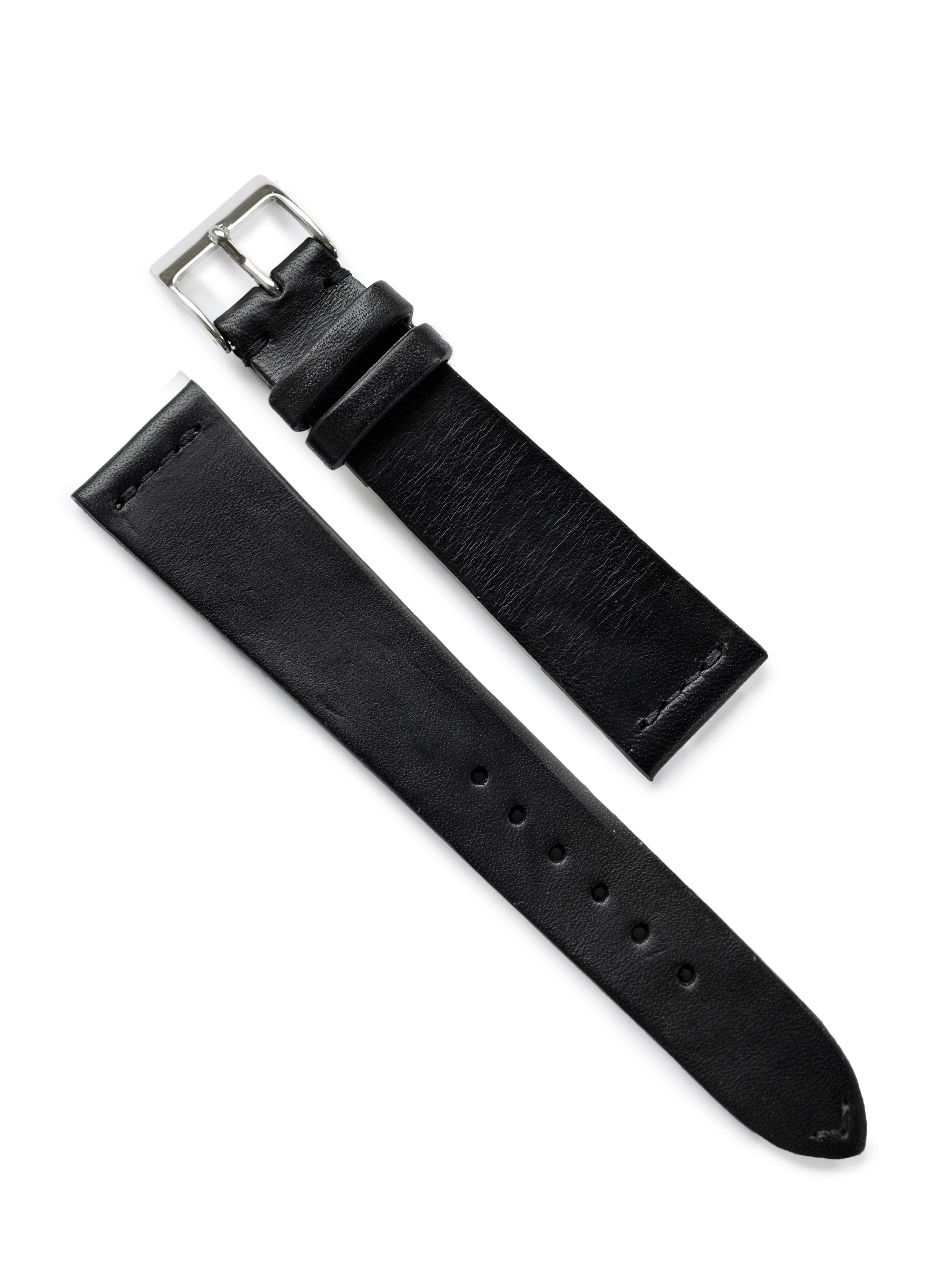 Tasso Grey JPM x Oliver & Clarke Vintage Leather Watch Strap