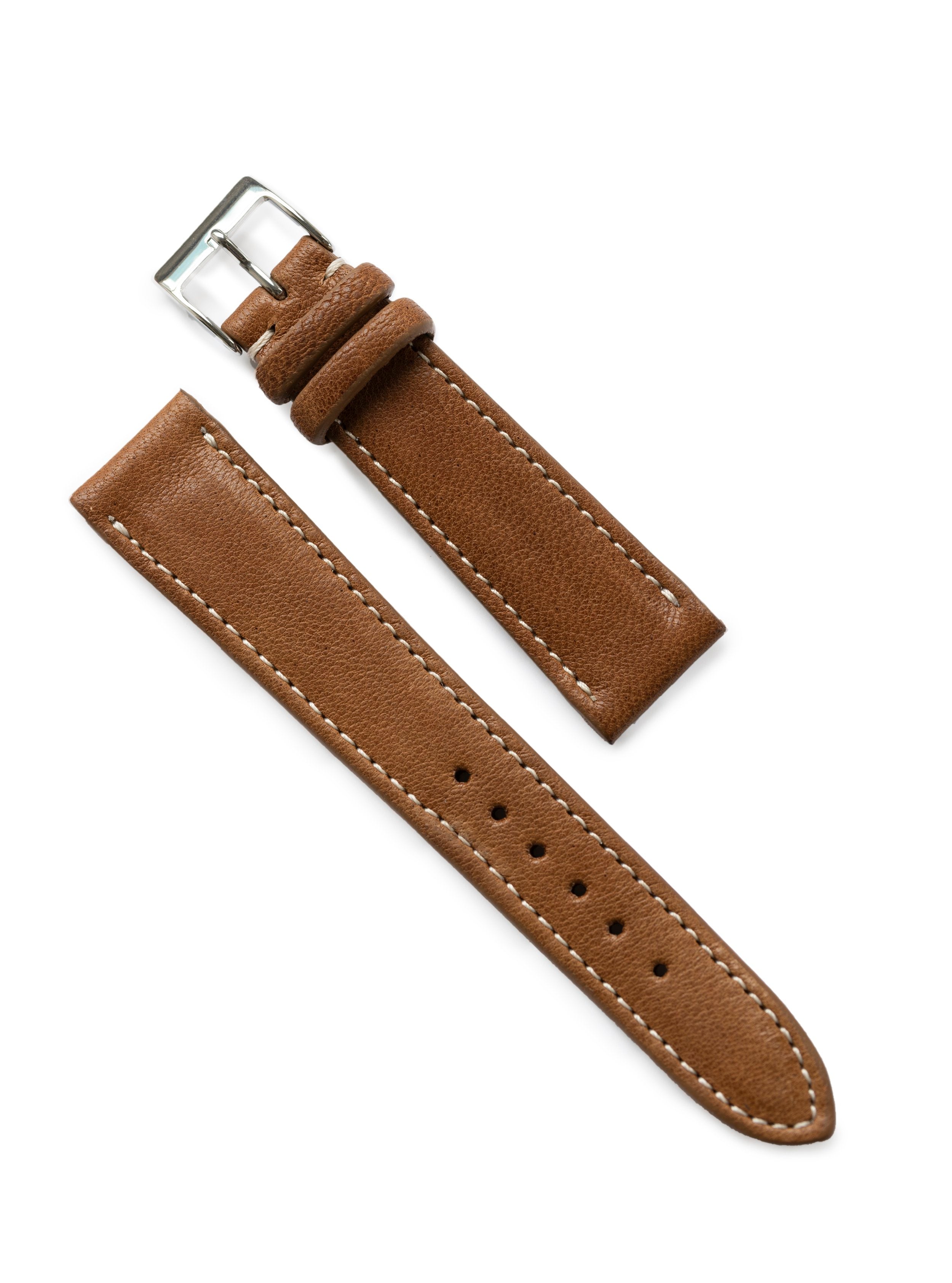 Tasso Grey JPM x Oliver & Clarke Vintage Leather Watch Strap