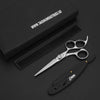 Double Swivel Hair Cutting Scissor with comb, razor and pouch