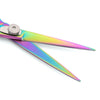 rainbow colored dragon scissor blades