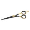 black and rose gold fine quality scissors