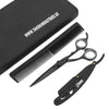Professional Barber Scissor and razor and comb and pouch