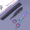 personalized basic barber kit with hair scissor, comb, and razor