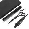 Japanese Shears For Hair Stylist, comb, razor and leather pouch