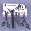 hair cutting scissors kit including thinner, razor comb and scissor