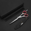 hair cutting scissor with leather pouch, razor and comb