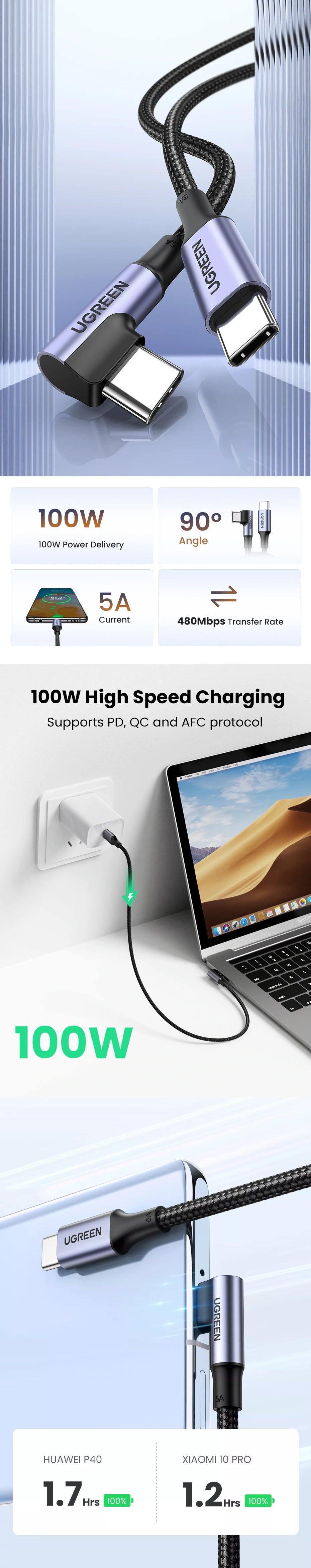 ugreen-right-angle-usb-c-to-usb-c-fast-charger-cable-100w-pd-5a-charging-overview-1-bsavvi - b.savvi