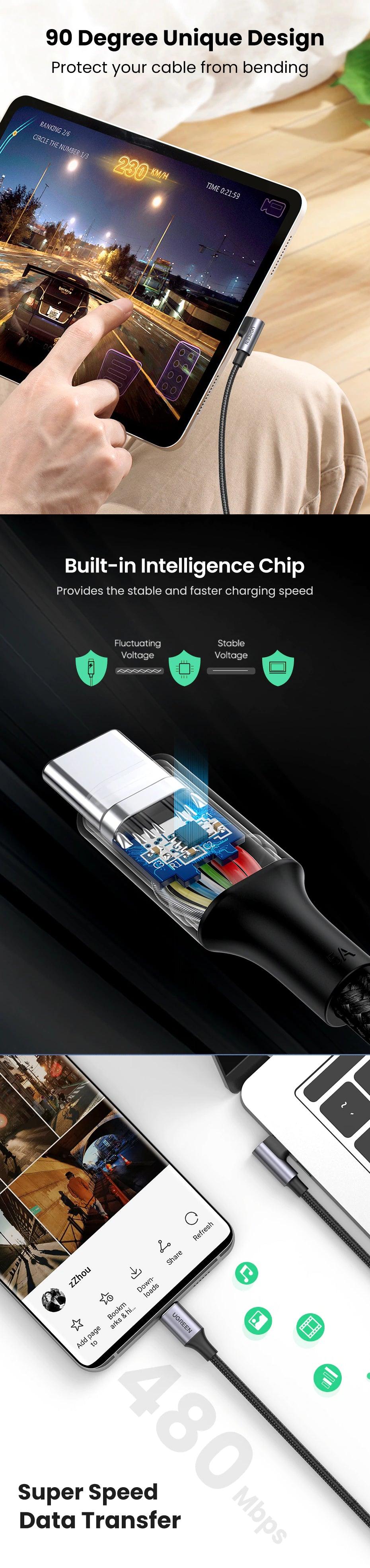 ugreen-right-angle-usb-c-to-usb-c-fast-charger-cable-100w-pd-5a-charging-overview-2-bsavvi - b.savvi