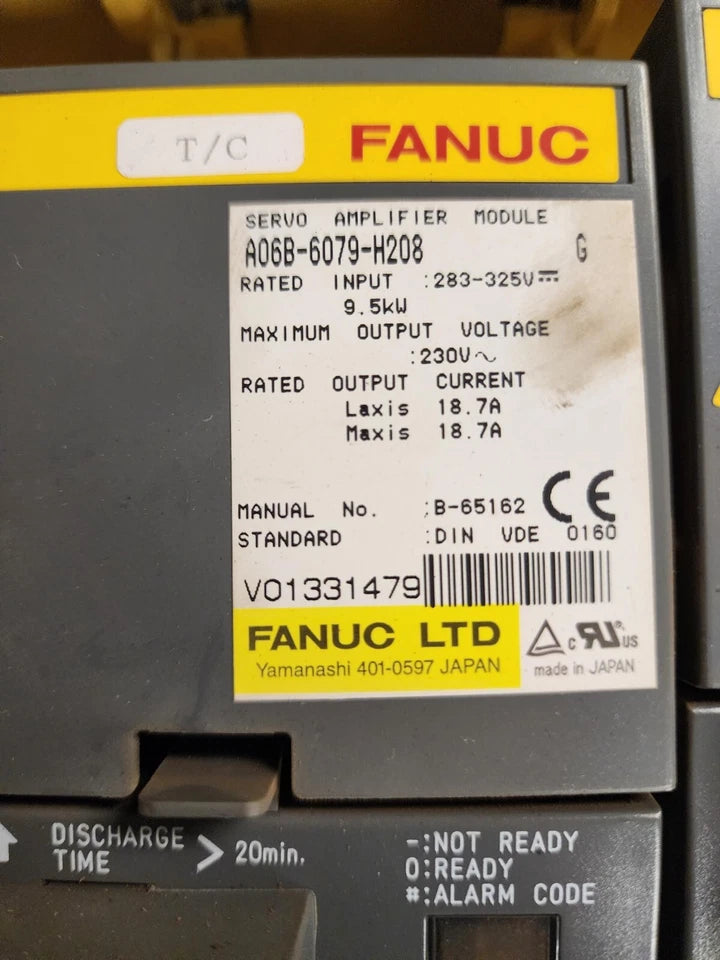 AMADA Fanuc Servo Amplifier A06b-6079-H208