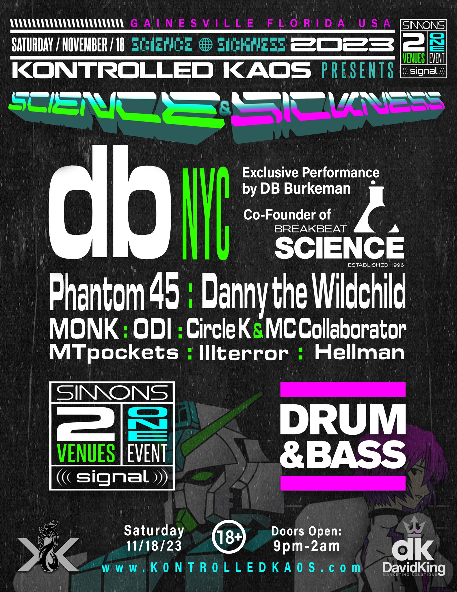 Florida Drum and Bass Music Event on Saturday November 18th 2023