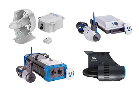 a selection of electric kayak motors