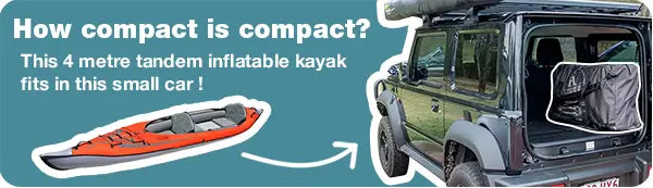 Inflatable Kayaks fit into small cars