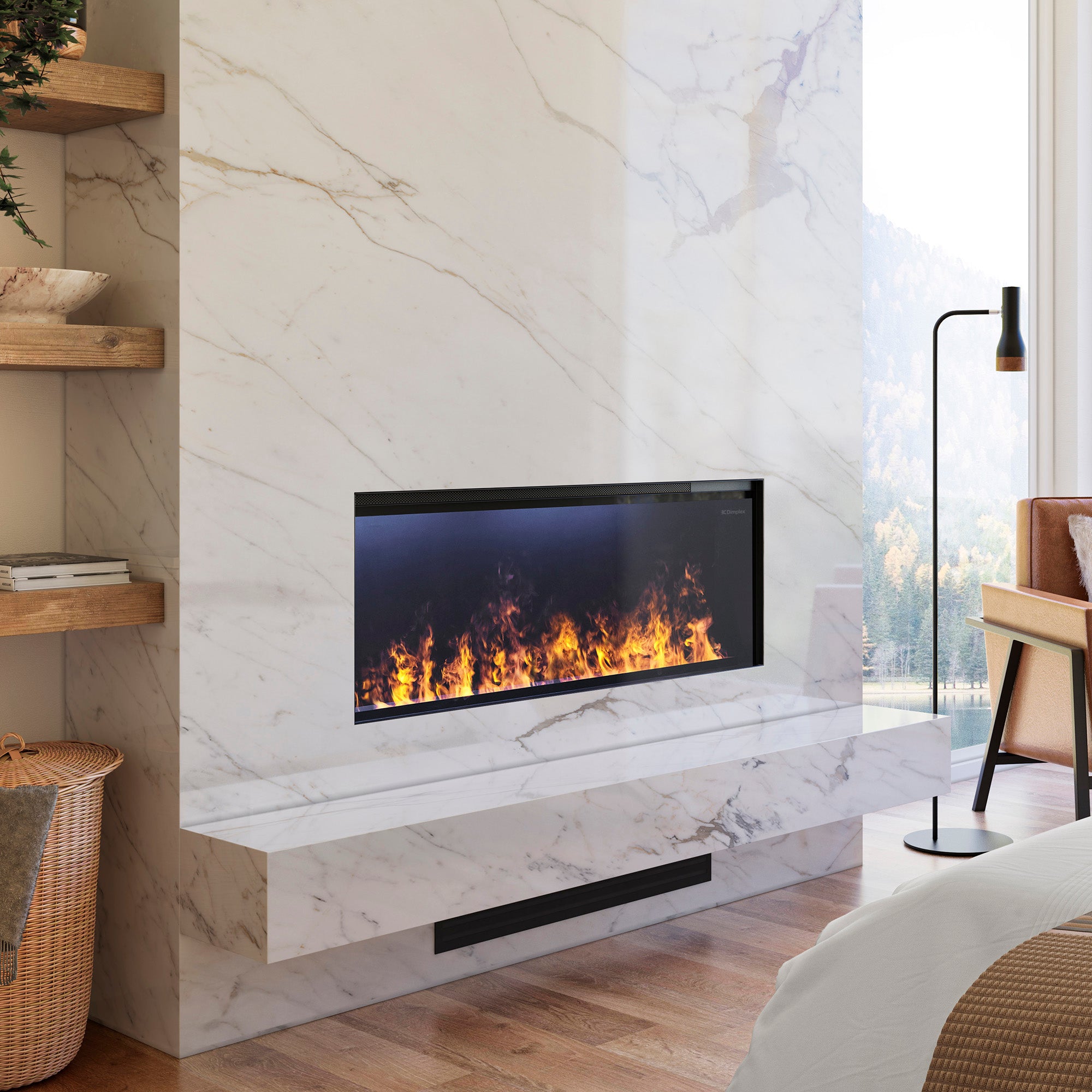 Dimplex Optimyst Linear Vapor Fireplace 46" with Acrylic Ice and Driftwood Media