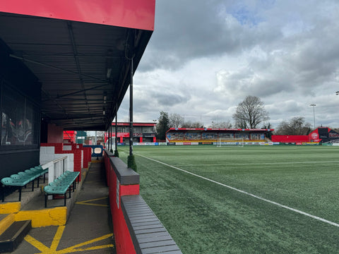 Vauxhall Road, the home ground of Hemel Hempstead Town Football Club