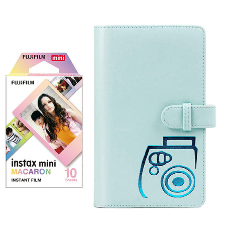 Fujifilm Instax Mini 9 Instant Camera – 10 Pack Accessory Camera Bundle –  20 Instax Film – Camera Case – Instax leather Album - 4 AA Rechargeable