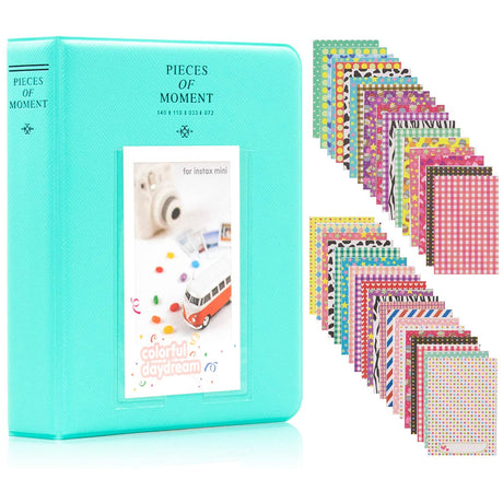 64 Pockets Mini Photo Album with Writing Space, Front Window