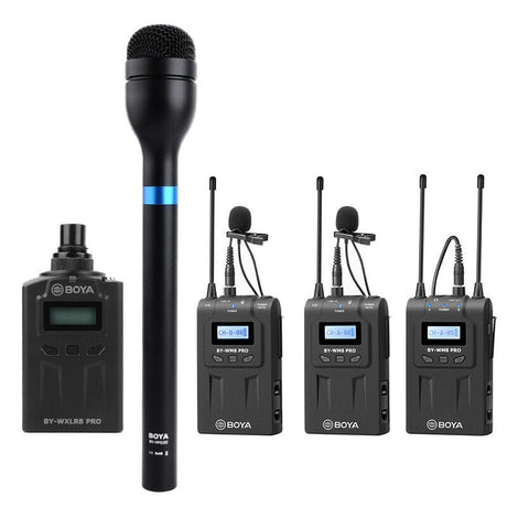BOYA BY-WHM8 Pro Handheld Microphone UHF Wireless Unidirectional Dynamic Mic  Transmitter for Stage Film ENG BY-WM8 Pro Receiver - AliExpress