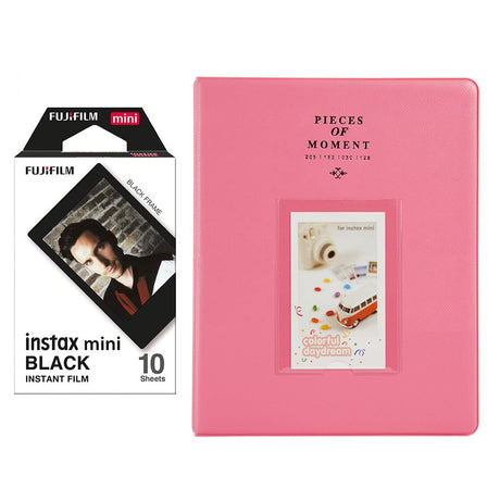 Fujifilm Instax Mini 10X1 black border Instant Film with Instax Time P –