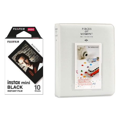 Fujifilm Instax Mini 10X1 black border Instant Film with Instax Time P –