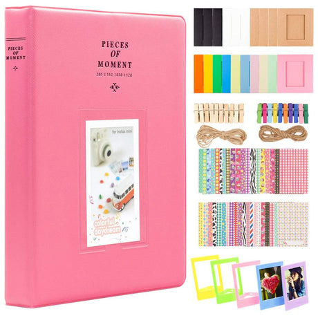 Retro 3 Inches 64 Pocket Photo Album Mini Instant Album Polaroid Photo Album  Picture Case Storage