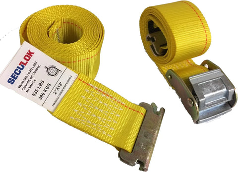 Seculok 2x16' Cam Buckle Straps with Spring Fittings