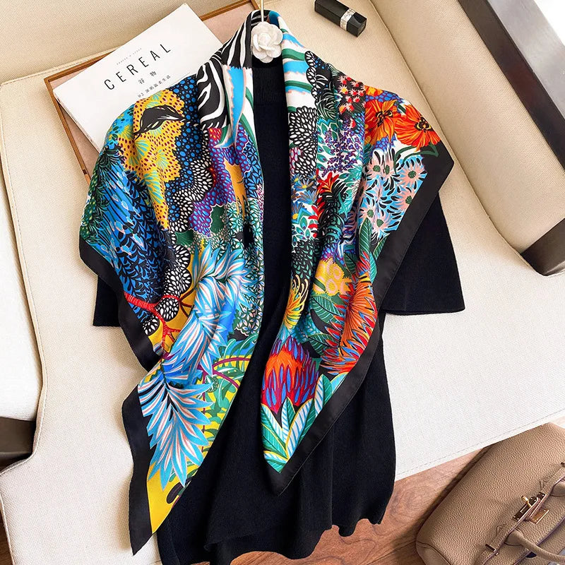 Elegant Silk Vintage Scarves