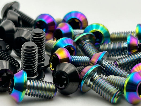 Titanium bolts for bicycles