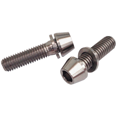 Tapered head titanium bolts