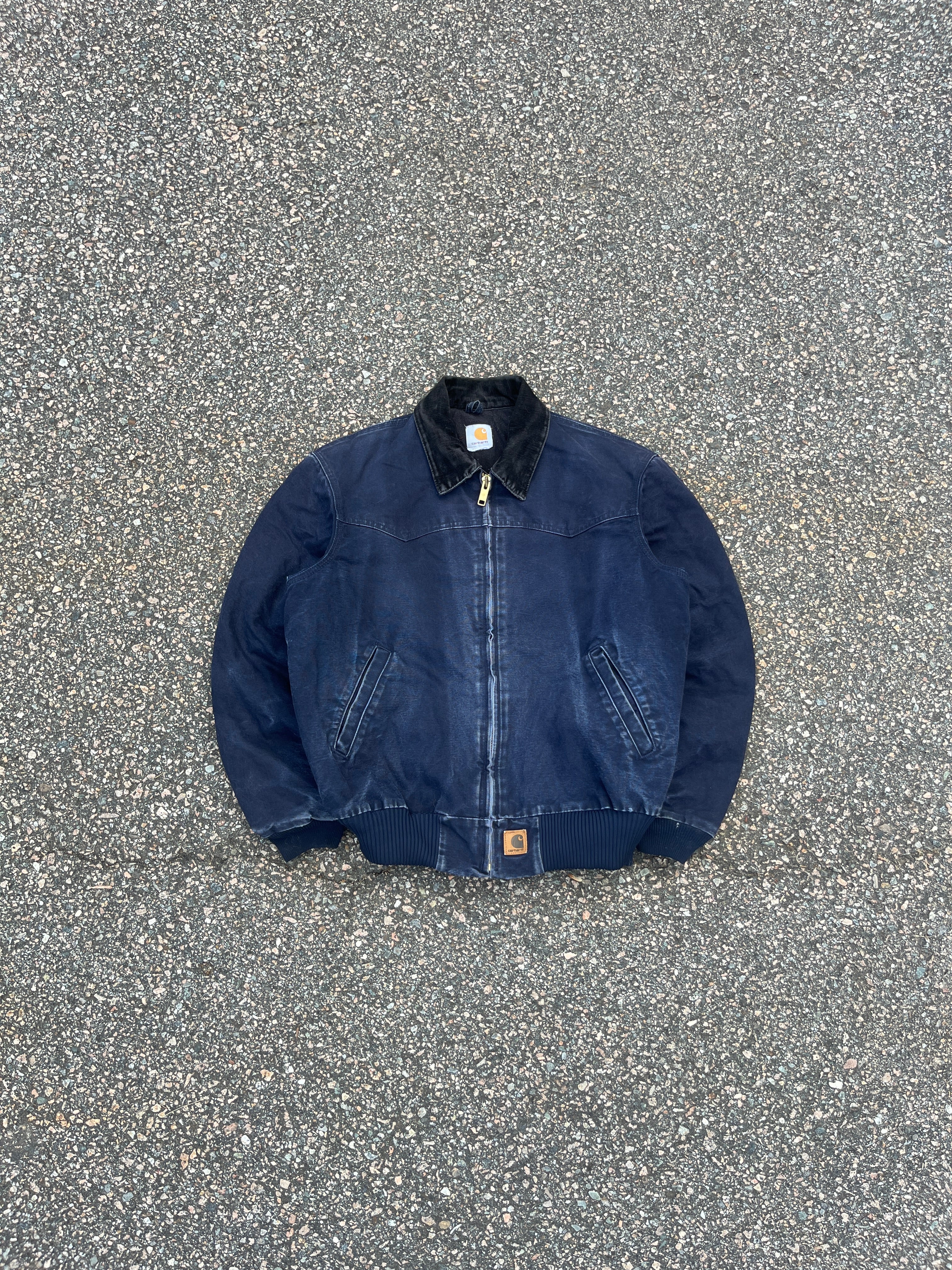 Image of Faded Midnight Blue Carhartt Santa Fe Jacket - Medium