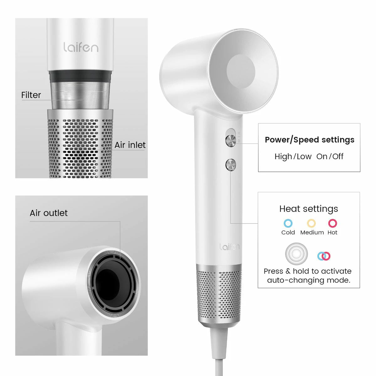 cold air drying for fine hair