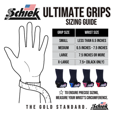 Schiek Ultimate Grips Sizing Guide