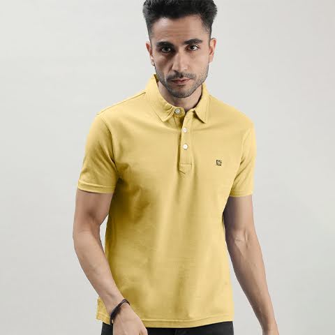 Yellow Polo T-shirt for Men